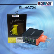 OkaeYa SL-HC724 Genuine 4.0 Amp Mobile Phone Charger With Micro USB Port (color may very)